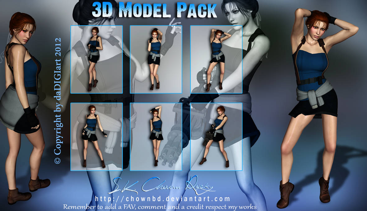 3D Model Pack by DIGI-3D on DeviantArt
