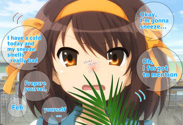 Haruhi Sneeze comic(Eng/Jpn)