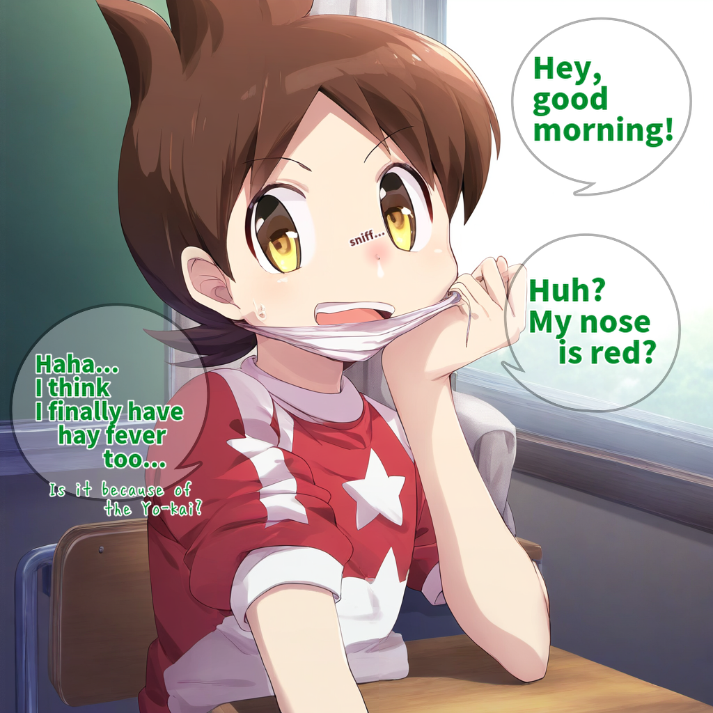 Yokai watch Nate Sneeze by ftssneeze on DeviantArt