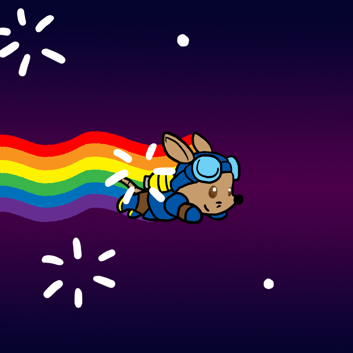 Nyan Sparkster Animated