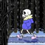 Sans Walking Complete with Background