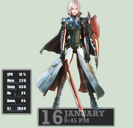 Lightning Returns: Final Fantasy XIII Rainmeter