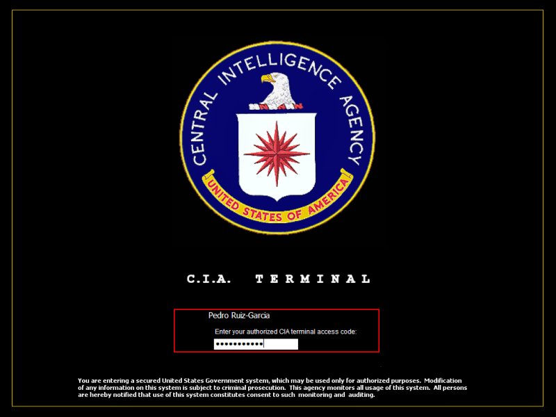 CIA Terminal Logon