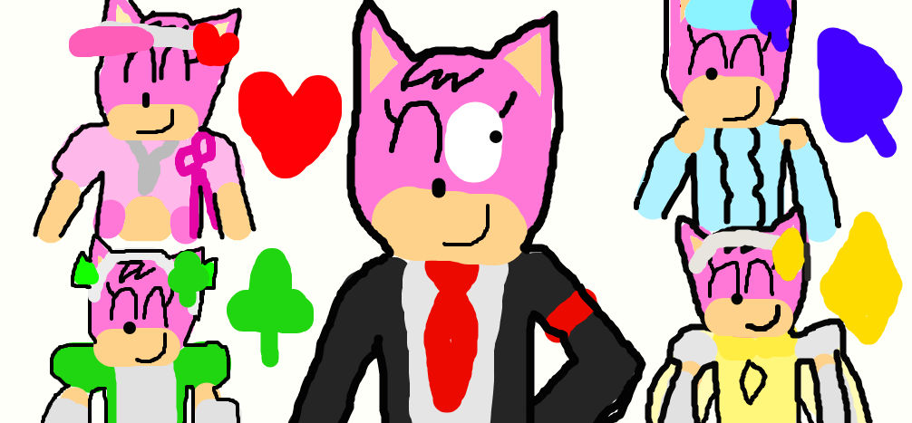 Amy Rose As Amu Hinamori by TeamProckyBen on DeviantArt