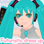 Futuristic anime girl dress up game