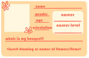 BOUQUET BUN - INFO/BANK CARD TEMPLATE