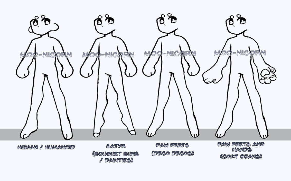 MULTI SPECIES/HUMANOID BASE (P2U) by MOO-NICORN on DeviantArt