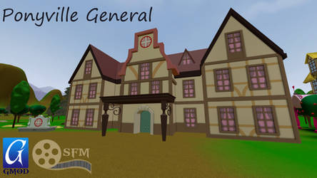 (DL)(SFM)(GMOD) Ponyville General Building by Dracagon