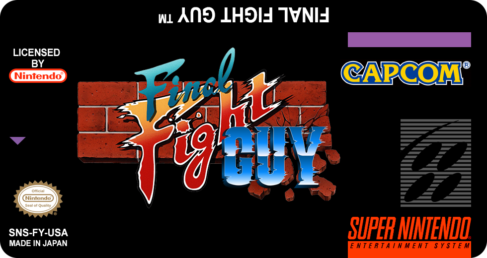 Final Fight GUY USA Label Super Nintendo