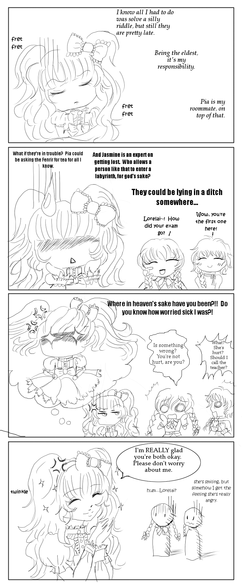 Collab Comic 2- Linework by pinkdreamer122 on DeviantArt