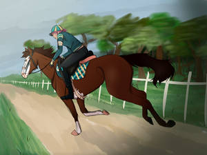 Flying Cross the Track by KajeJackson