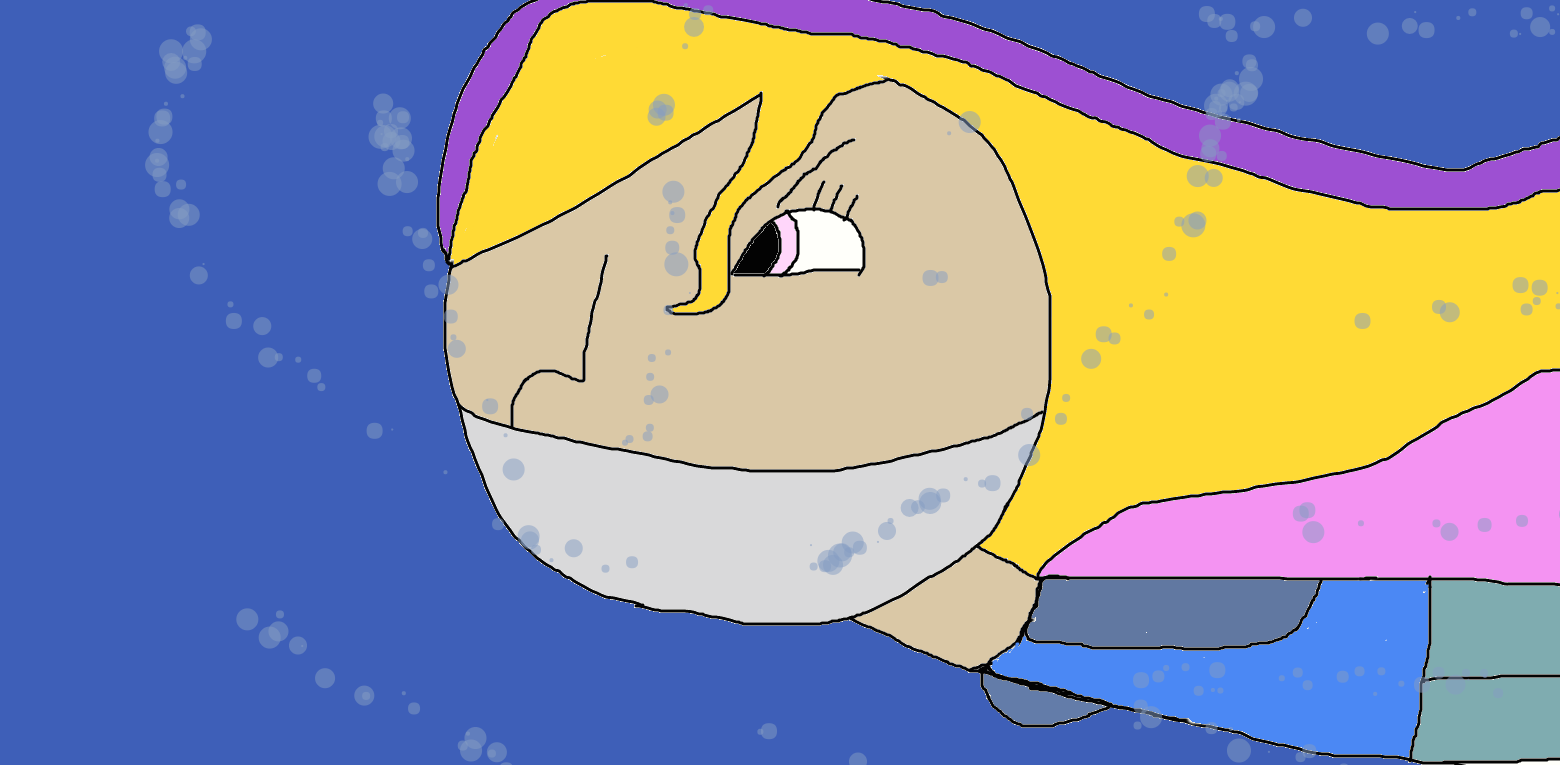 the princess in underwater Dip cover by mattjohn1992 on DeviantArt