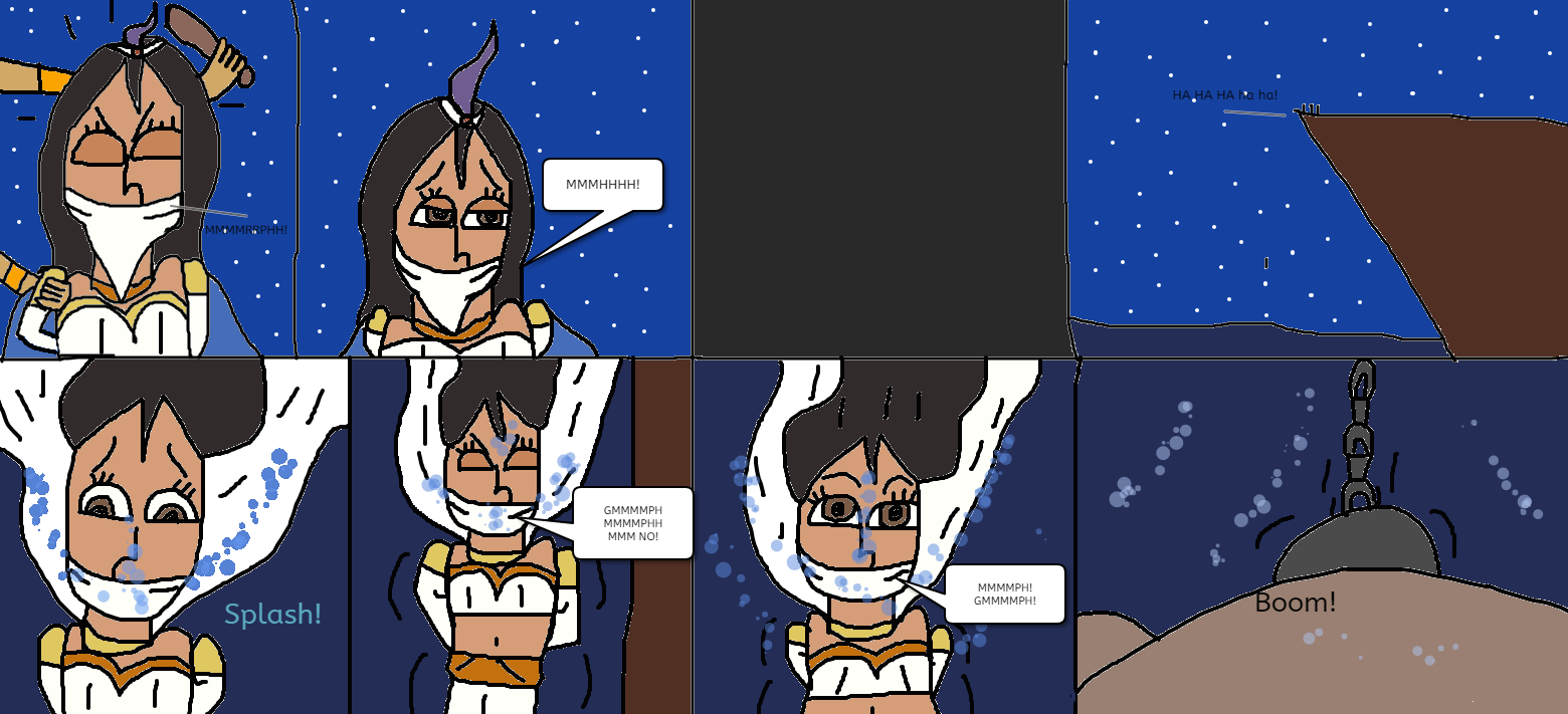 Princess Alana tied up in water, page 5 by mattjohn1992 on DeviantArt