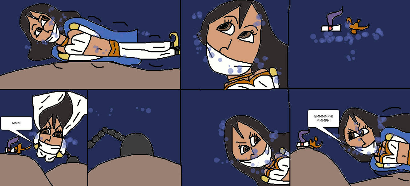 Princess Alana tied up in water, page 6 by mattjohn1992 on DeviantArt
