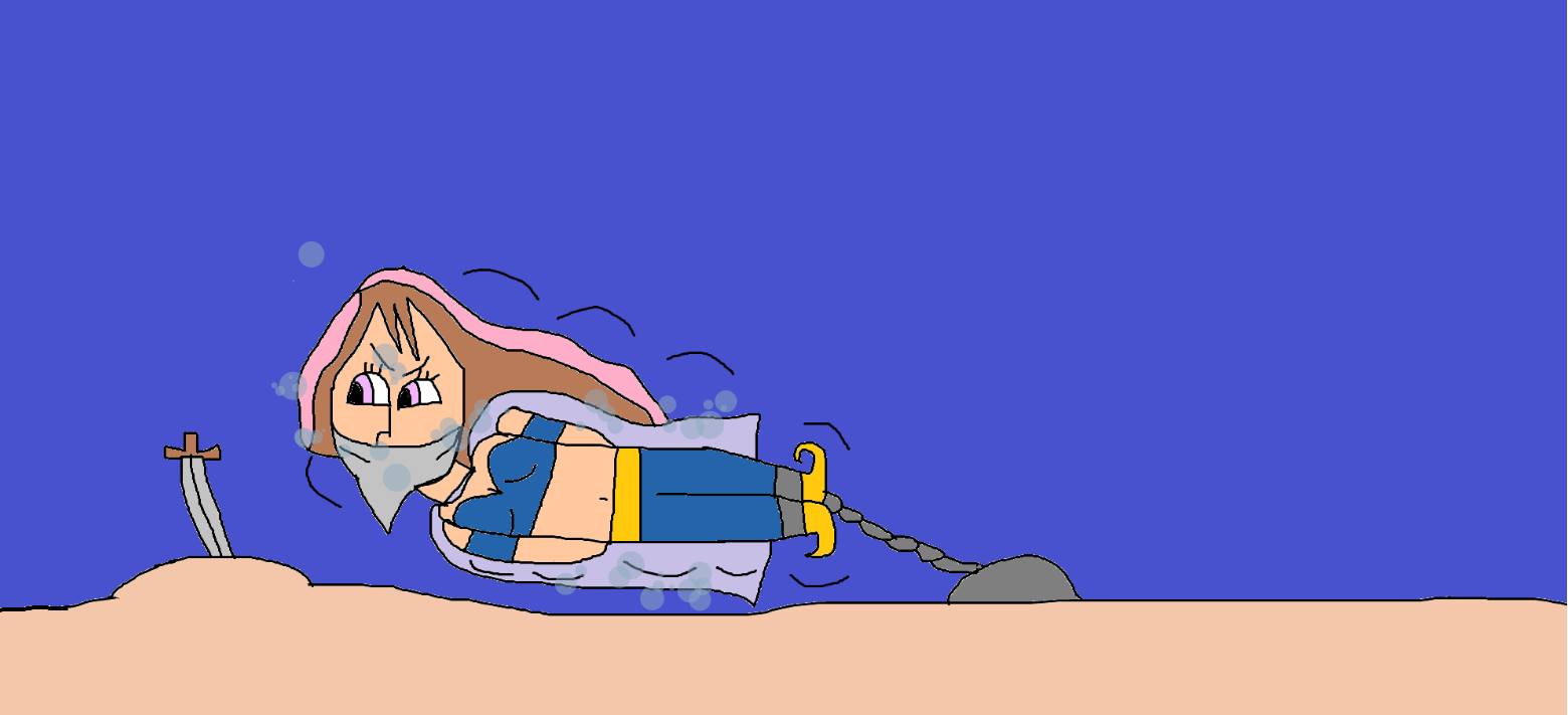 princess Ara tied up in the water Deep by mattjohn1992 on DeviantArt