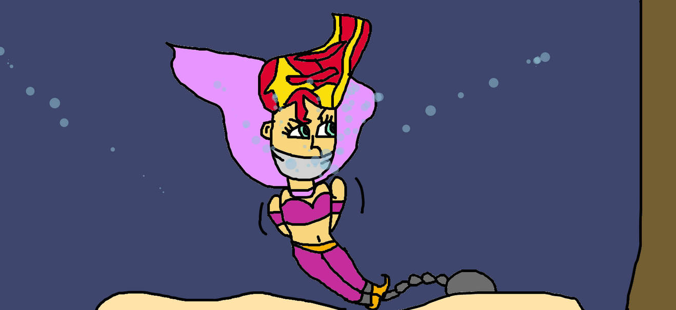 princess Sunset Shimmer tied up in the water by mattjohn1992 on DeviantArt