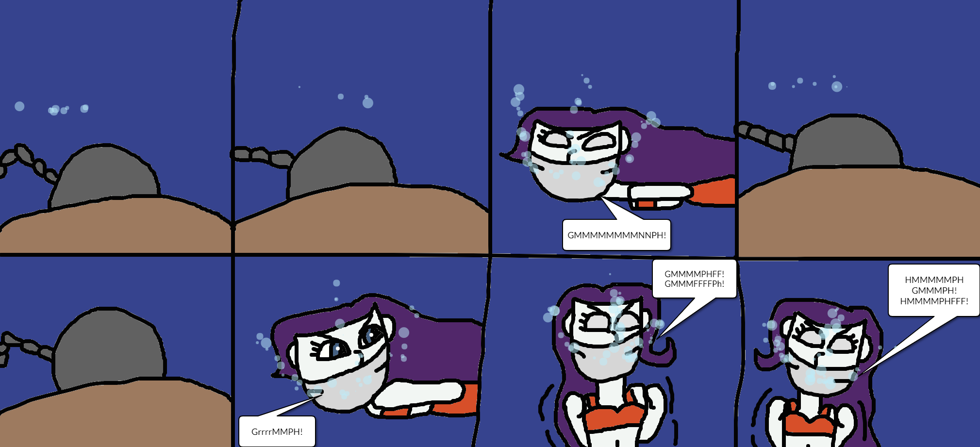 Rarity tied up in the water Deep page 8 by mattjohn1992 on DeviantArt
