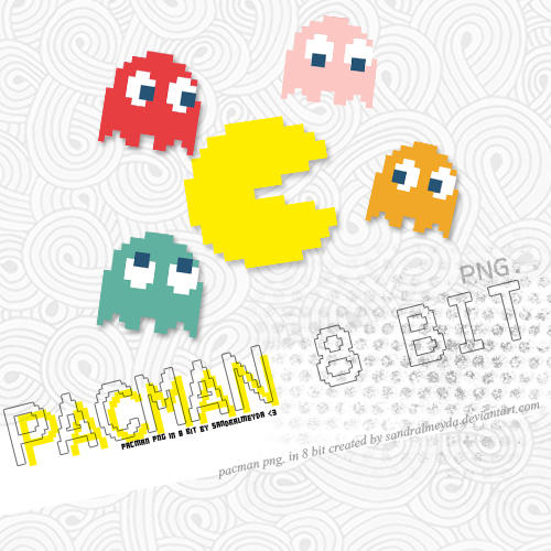 PACMAN 8 BIT PNG. by sandralmeyda on DeviantArt