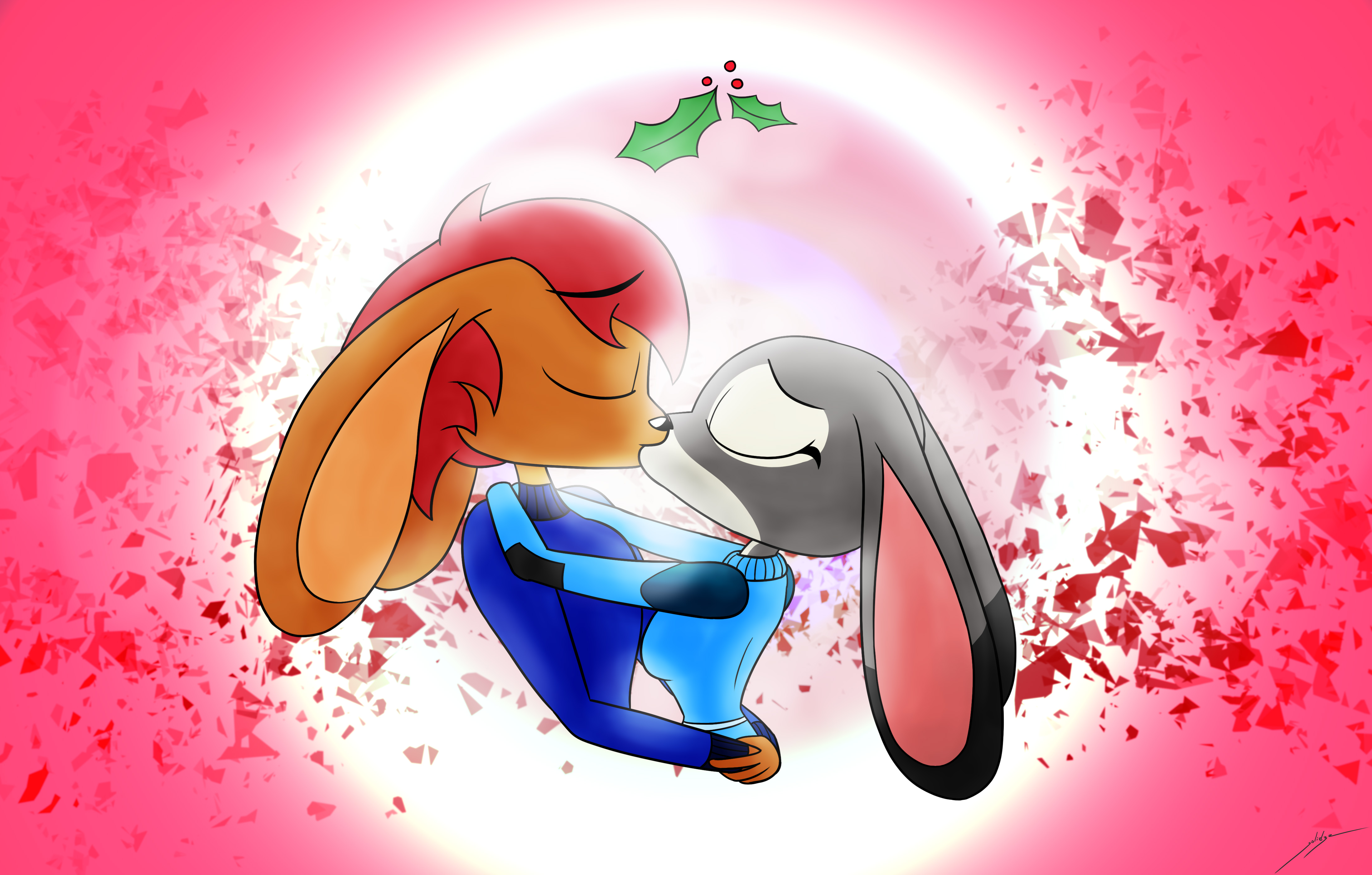 Under the Mistletoe by solid32 on DeviantArt