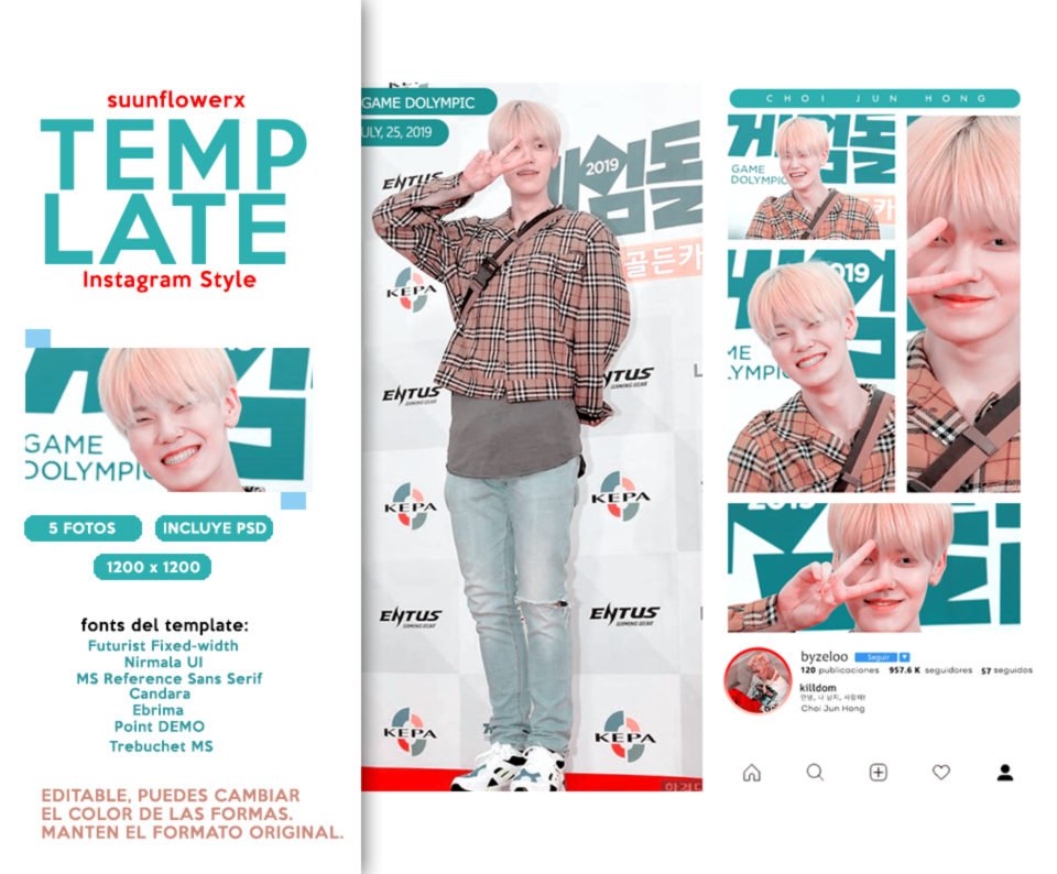 INSTAGRAM STYLE TEMPLATE by suunflowerx on DeviantArt