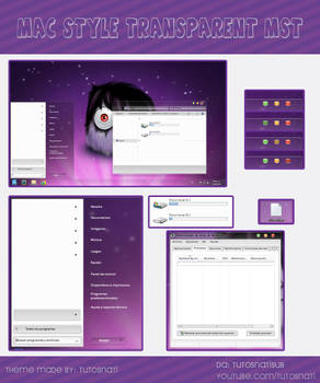 Mac Style Transparent MST Theme W7