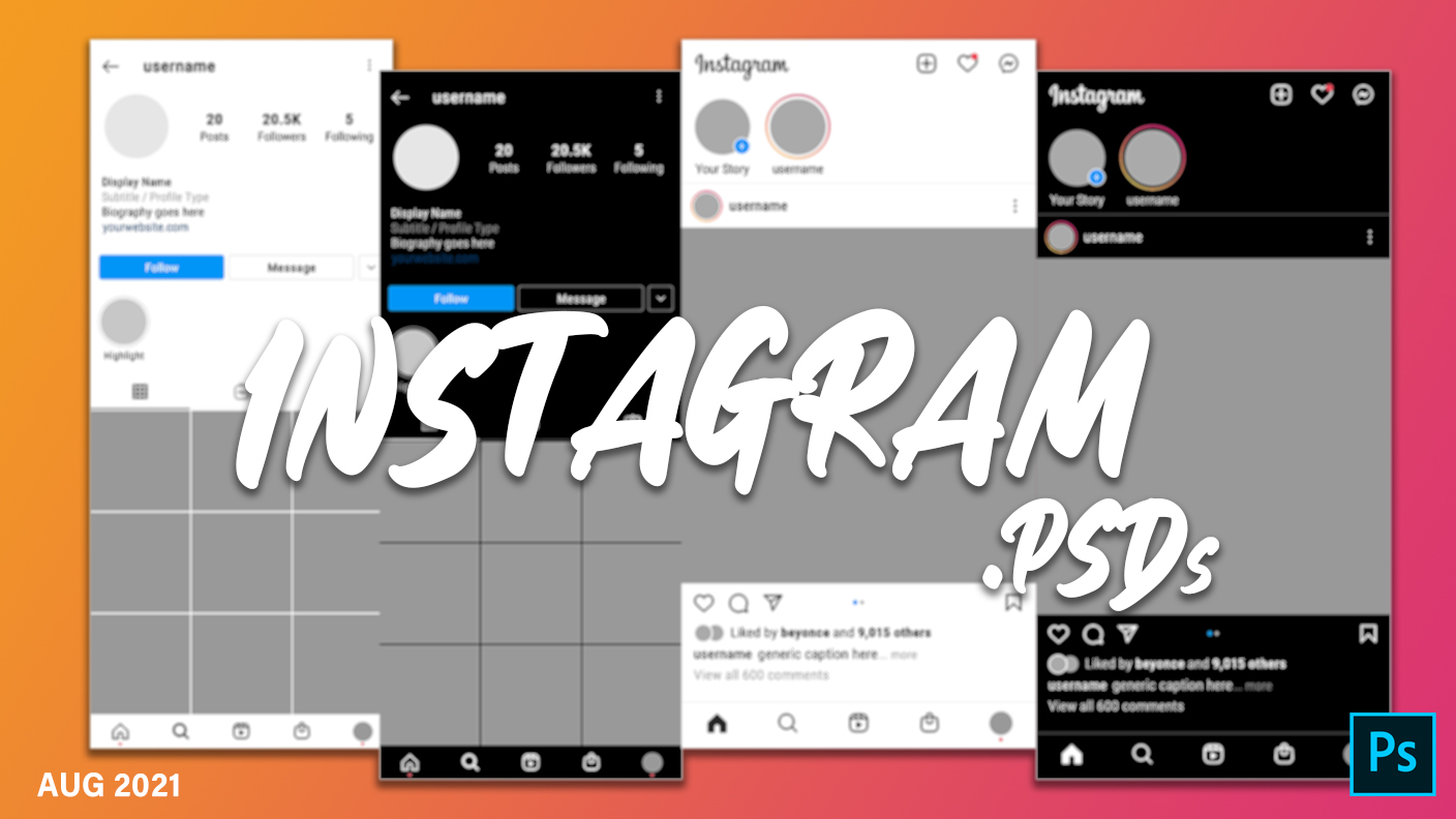 Instagram Profile Templates by hadesfire21, visual art