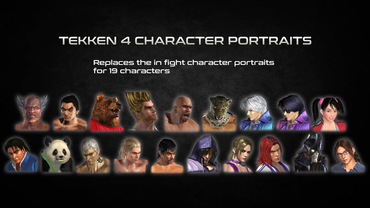 Tekken 4 Character Portraits X By TheI3arracuda On DeviantArt