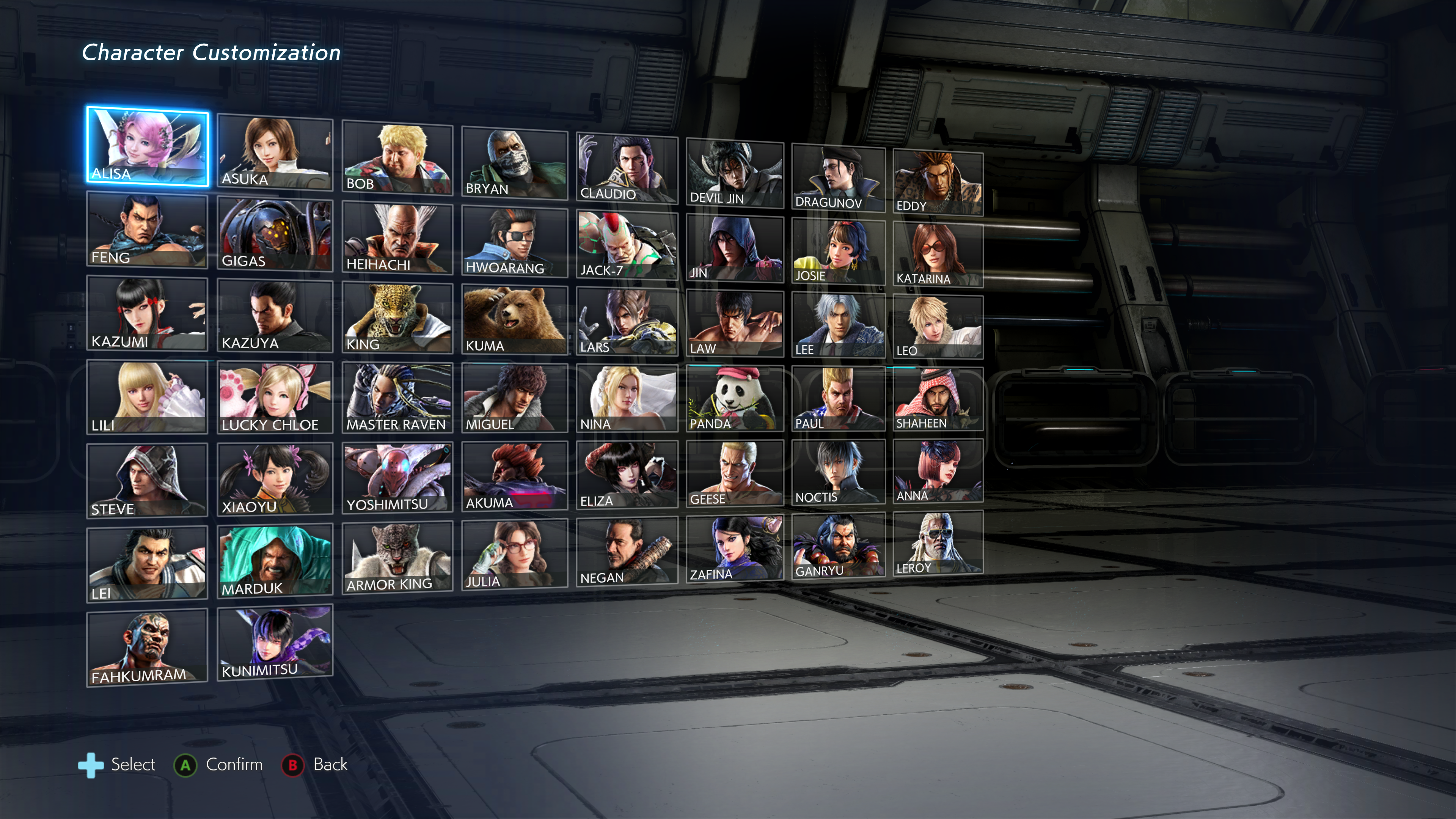 Tekken 5 Style Character Select by TheI3arracuda on DeviantArt