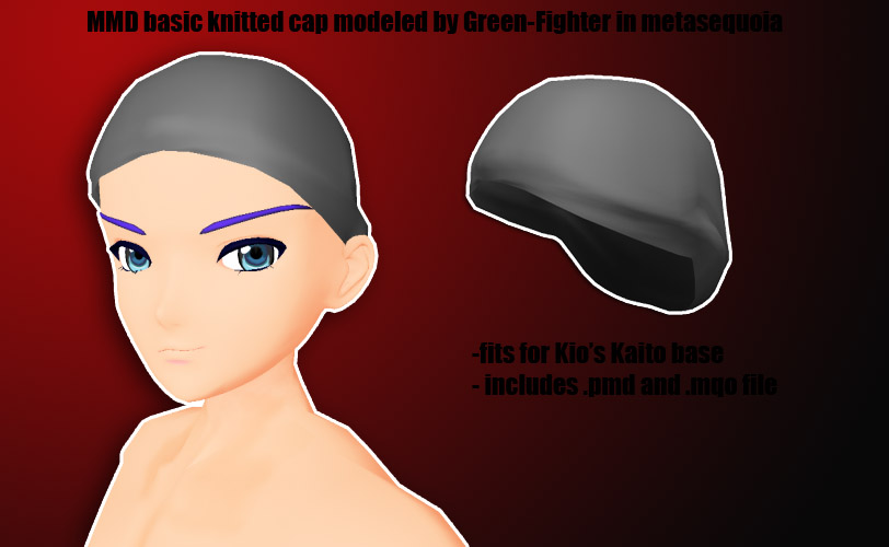 MMD basic knitted cap+DL