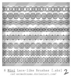 Mini Lace brushes 2