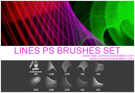 Lines Photoshop Brushes Set by CommunicAnimation