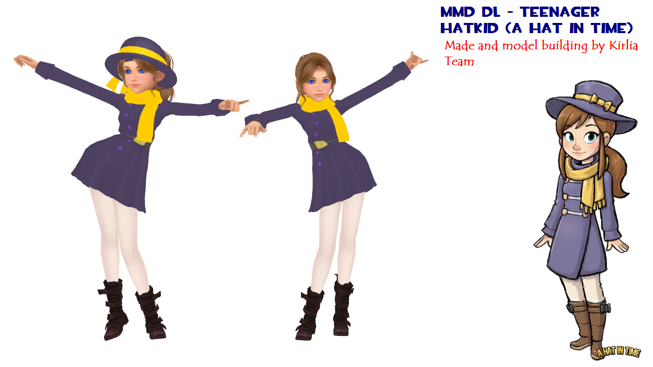 MMD Model) Hat Kid Download by SAB64 on DeviantArt