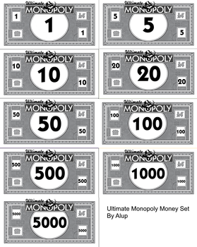 Ultimate Monopoly Money Set