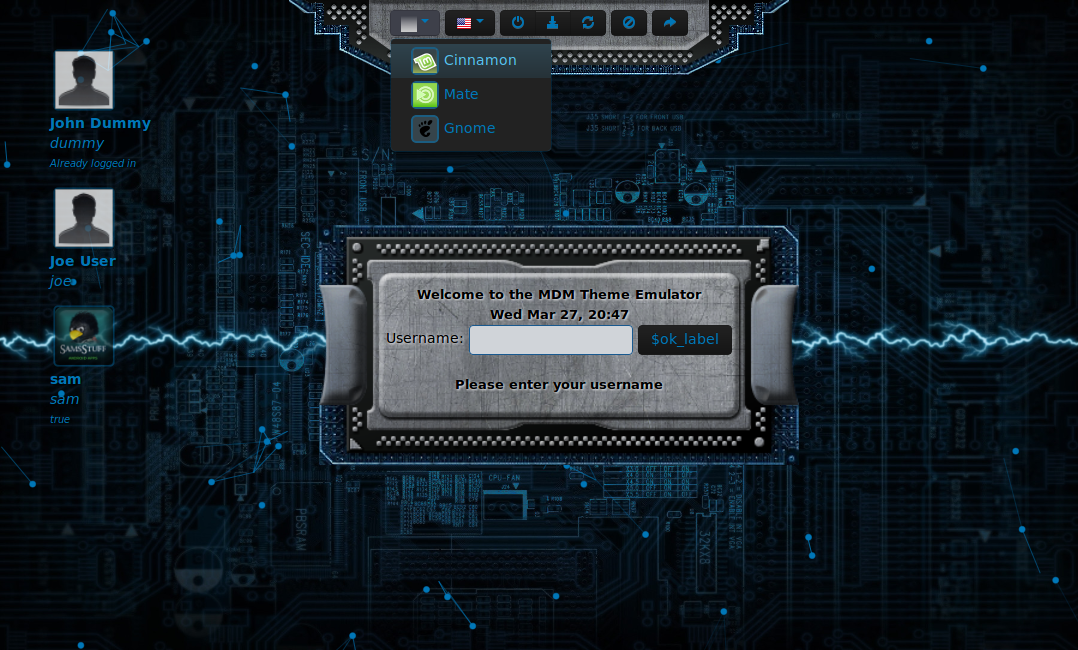 CircuitBoard MDM Theme