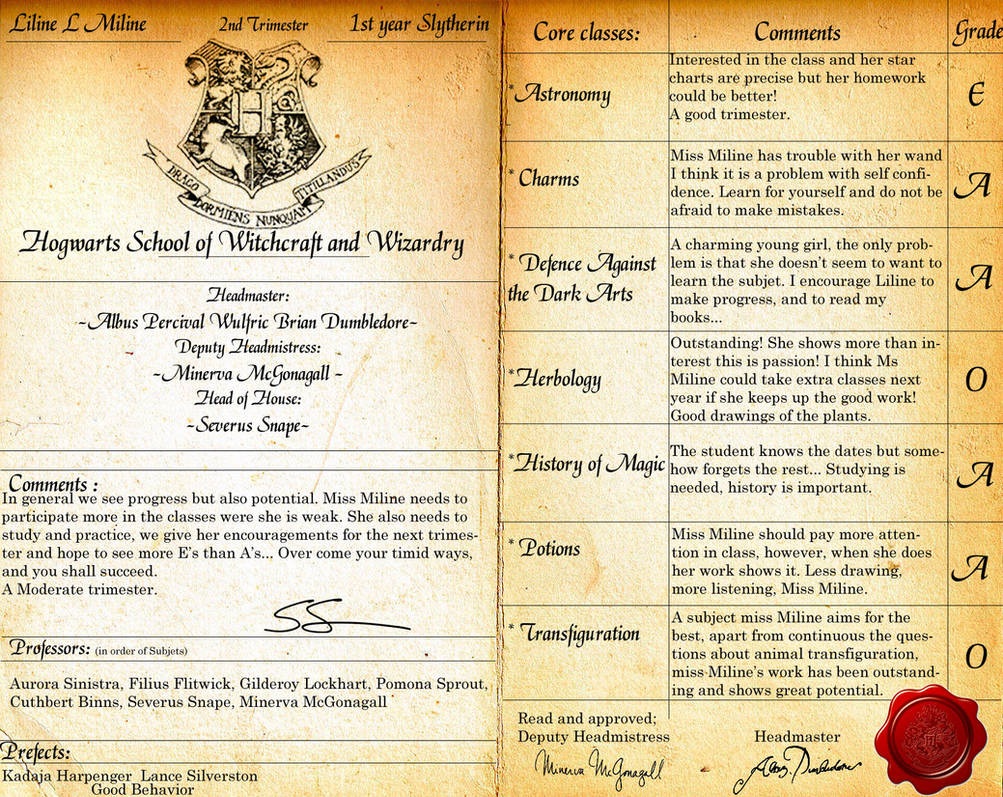 hogwarts homework assignments