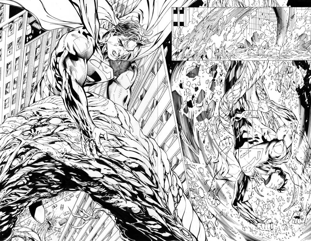 Action Comics 21 pgs2and3 by BATTinks on DeviantArt