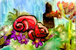 Paint on glass animation