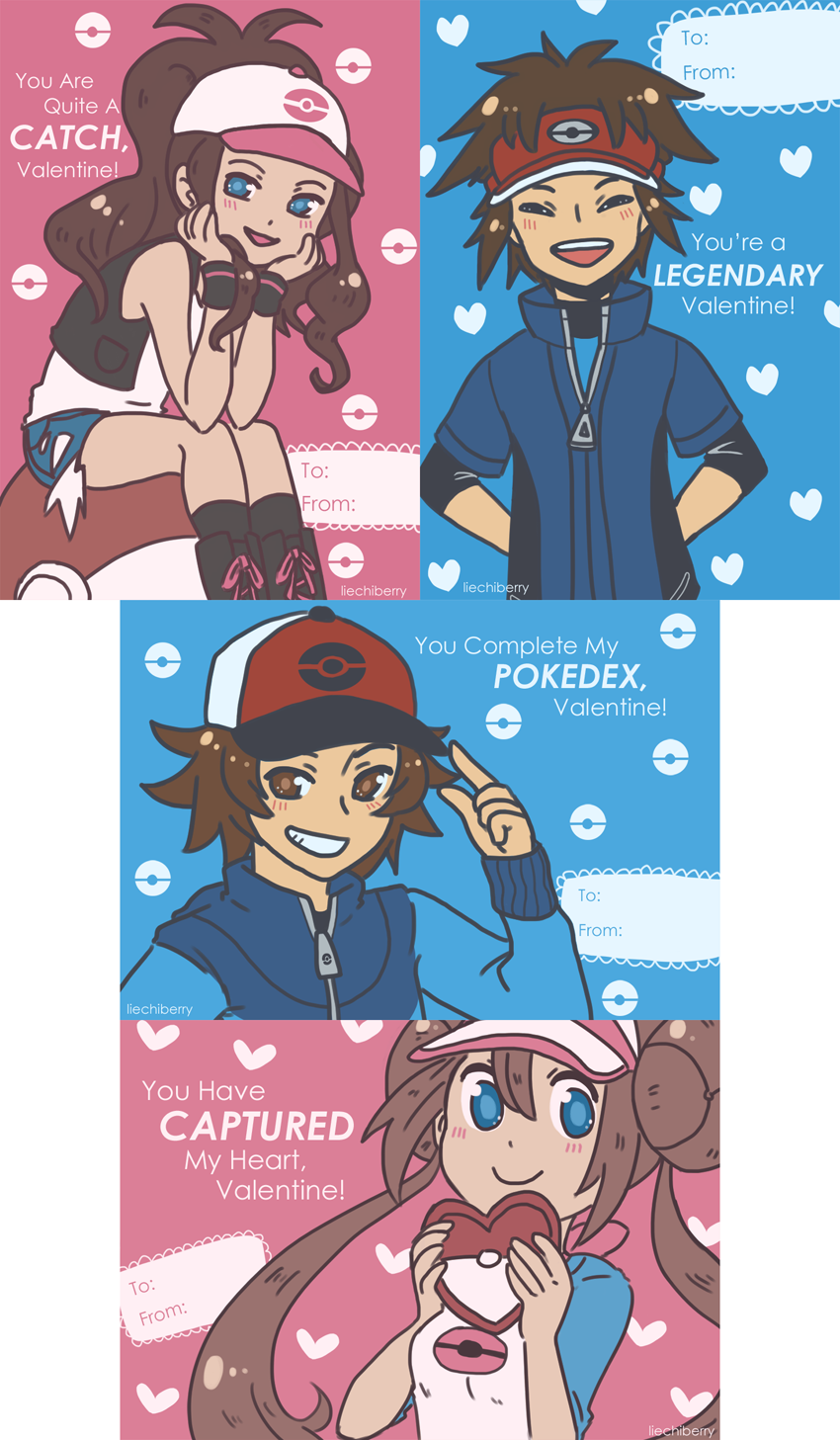 Unova Region Pokemon Valentines