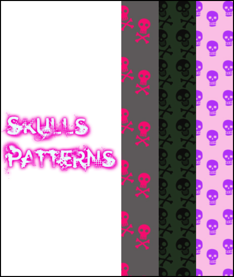 Skulls Patterns by JosmaJB on DeviantArt
