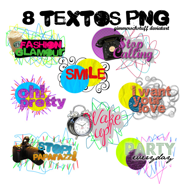 8 TEXTOS PNG