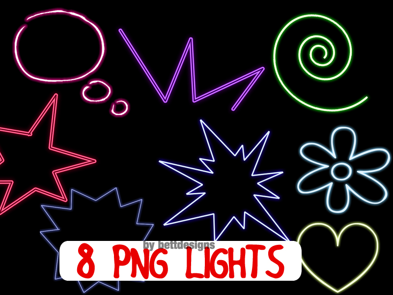 8 PNG Lights