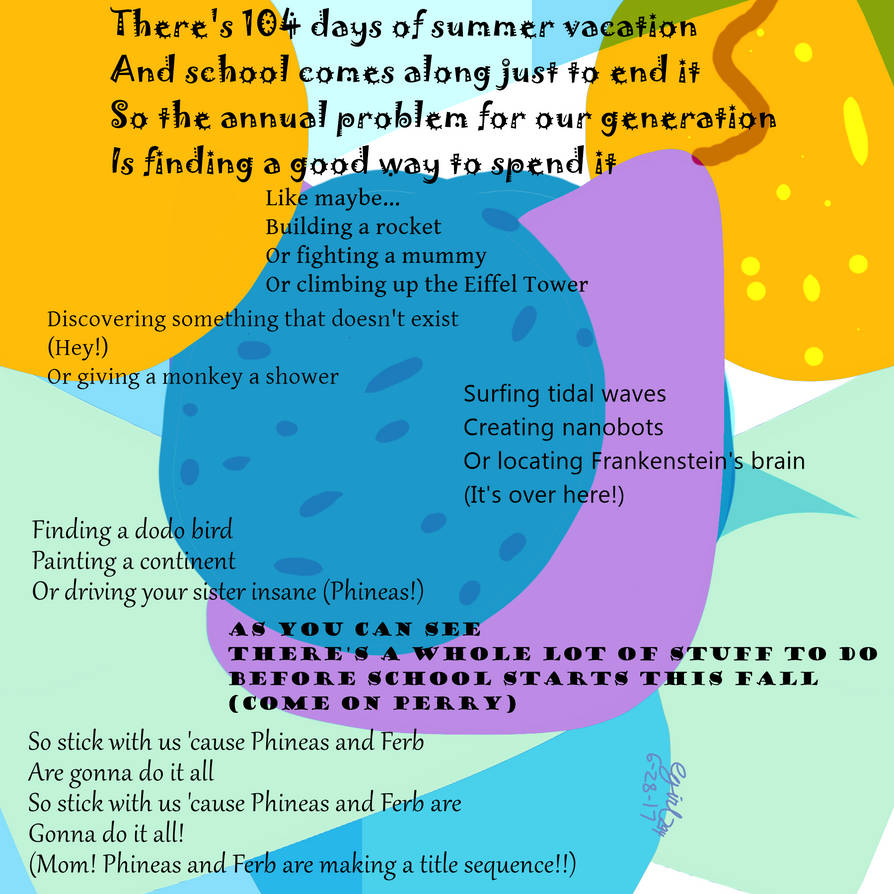 Phineas and Ferb Theme Song by CameronGray on DeviantArt