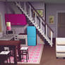[Dl] Marinette's living room - Stage for MMD