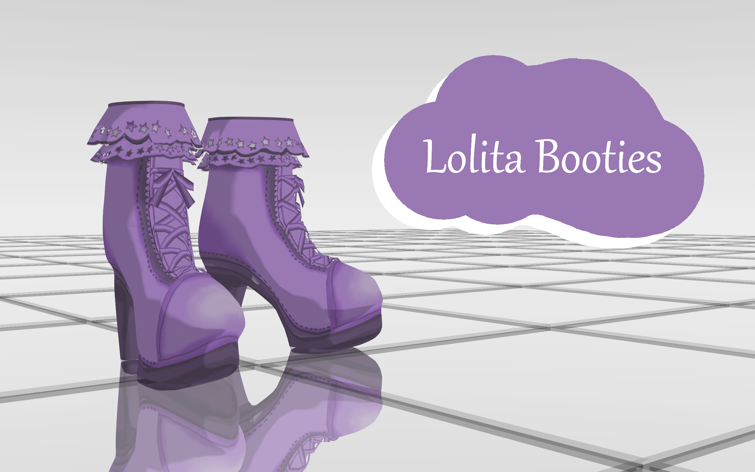 [Dl] Lolita Booties - Shoes for your MMD models by Clyriss on DeviantArt