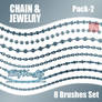 8 Chain and Jewelry Brushes Set - Pack 2 [HQ]