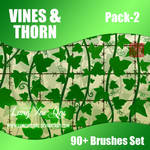 90+ Vines and Thorn Brushes Set - Pack 2 [HQ] by lungxueqiu