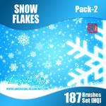 Winter Snow Flake 187 Brush Set Pack 2 HQ - PROMO! by lungxueqiu