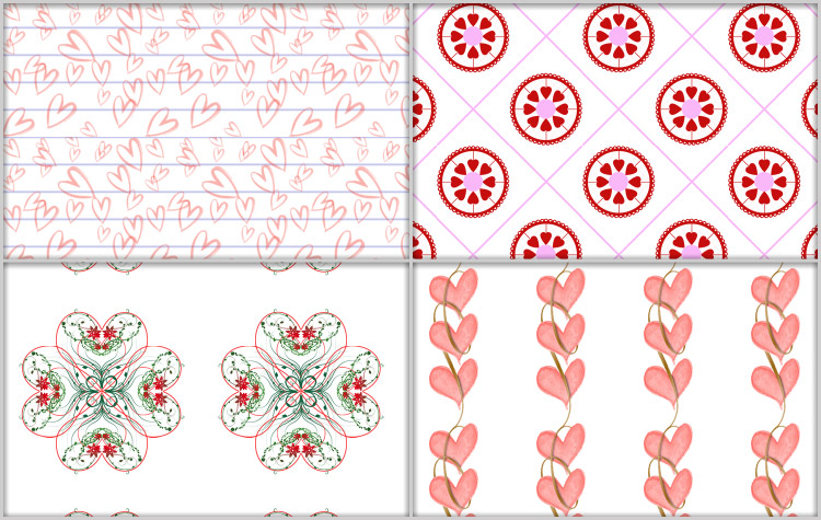 Valentine Patterns by cazcastalla