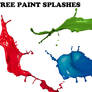 Free paint splashes