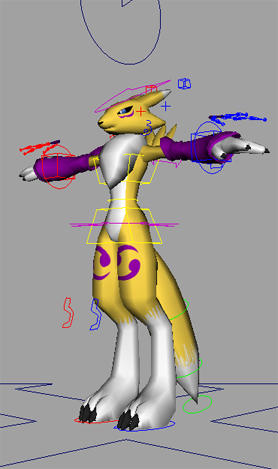 Renamon Rigged Model Renamon Rig V1 by RyokuKitsune on DeviantArt